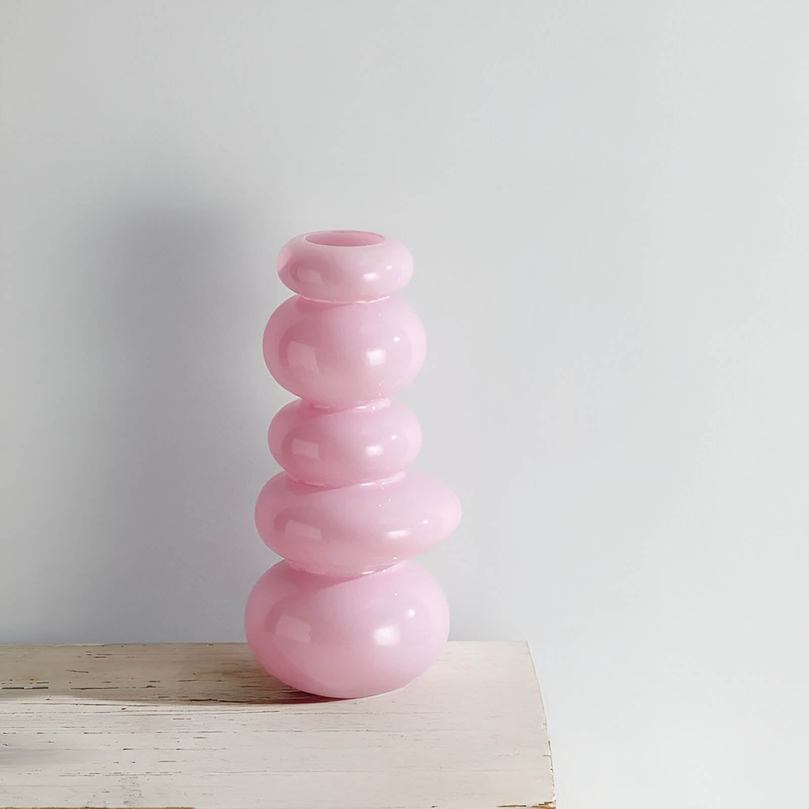 PebVeskae Stack Geometrisk Glas Vas | Veska