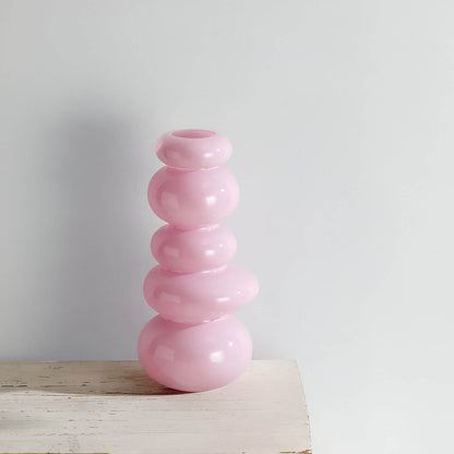 PebVeskae Stack Geometrisk Glas Vas | Veska