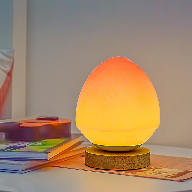 Persikoglasbordslampa | Veska