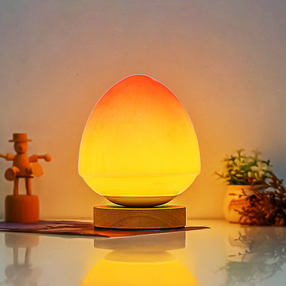 Persikoglasbordslampa | Veska