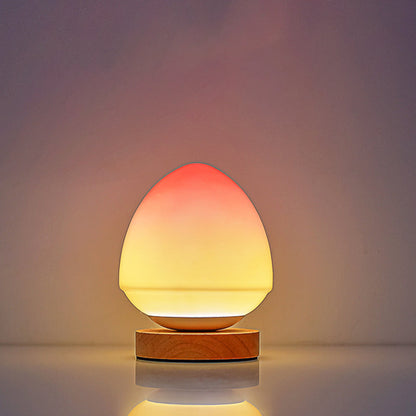 Persikoglasbordslampa | Veska