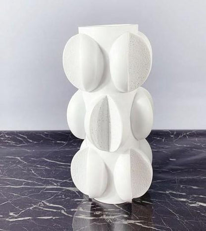 PetalForm Modern abstrakt Veskaomvas med skulpturell elegans | Veska Vit Medium