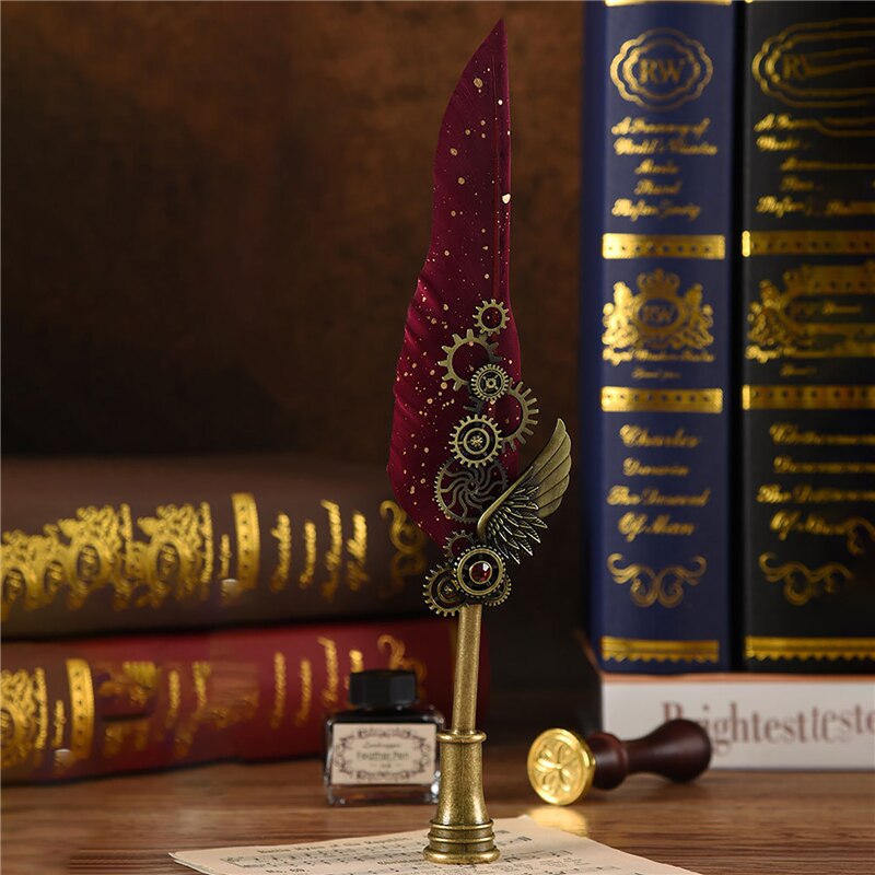 Phoenix Feather Mechanic Calligraphy Pen Set | Veska