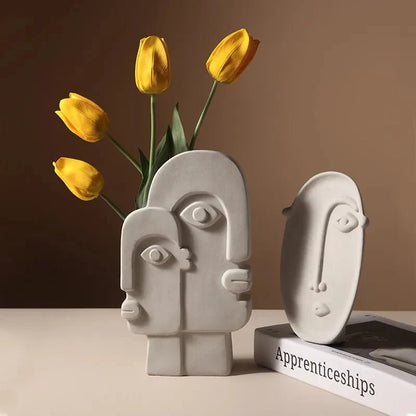 Picasso Inspirerad Keramisk Ansikte Vaser | Veska