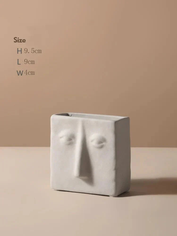 Picasso Inspirerad Keramisk Ansikte Vaser | Veska Design D