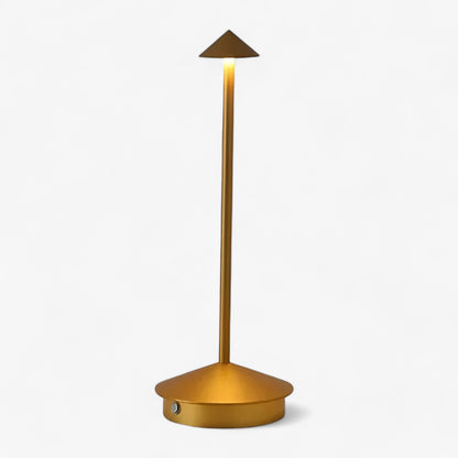 Pina | Bärbar LED Bordslampa - Kreativ Belysning för Matplats & Dekoration | Veska Guld Anpassningsbar