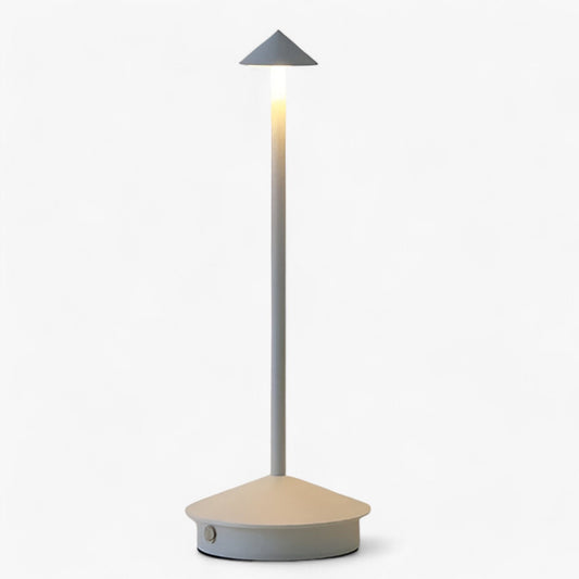 Pina | Bärbar LED Bordslampa - Kreativ Belysning för Matplats & Dekoration | Veska Vit Anpassningsbar
