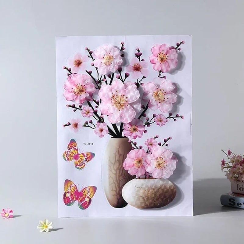 Plant Vase 3D Stereo Sticker™ | 1+1 GRATIS | Veska