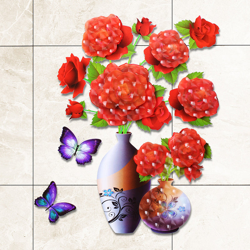 Plant Vase 3D Stereo Sticker™ | 1+1 GRATIS | Veska