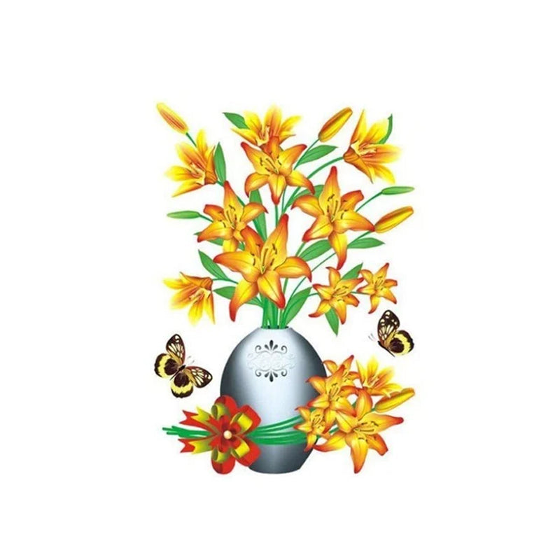 Plant Vase 3D Stereo Sticker™ | 1+1 GRATIS | Veska 7