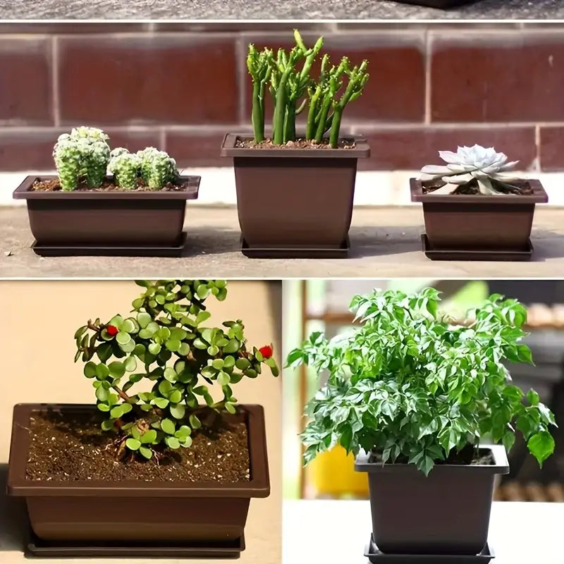 Planter med fat Rektangulär Veskaomkruka för trädgård och balkong | Veska