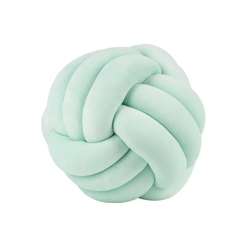 Plush Knot Kudde (Sammet) | Veska Knot ljusgrön