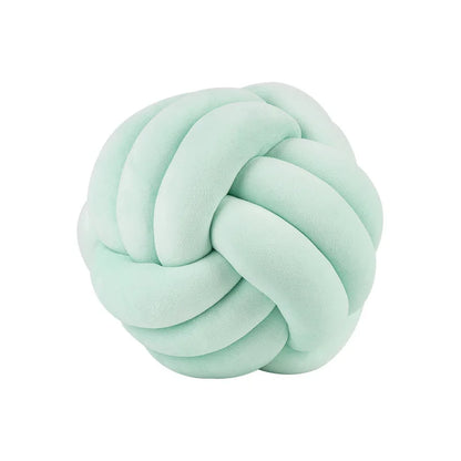 Plush Knot Kudde (Sammet) | Veska Knot ljusgrön