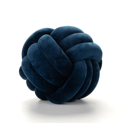 Plush Knot Kudde (Sammet) | Veska Knot marinblå