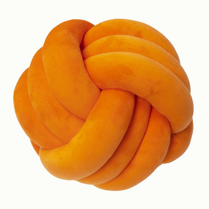 Plush Knot Kudde (Sammet) | Veska Knot orange