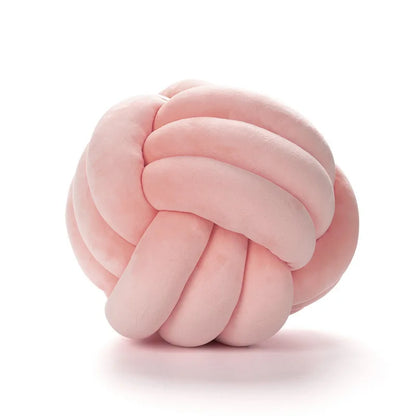 Plush Knot Kudde (Sammet) | Veska Knot rosa