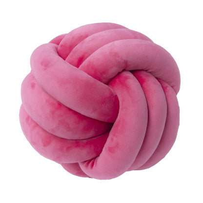 Plush Knot Kudde (Sammet) | Veska Knot rosaröd