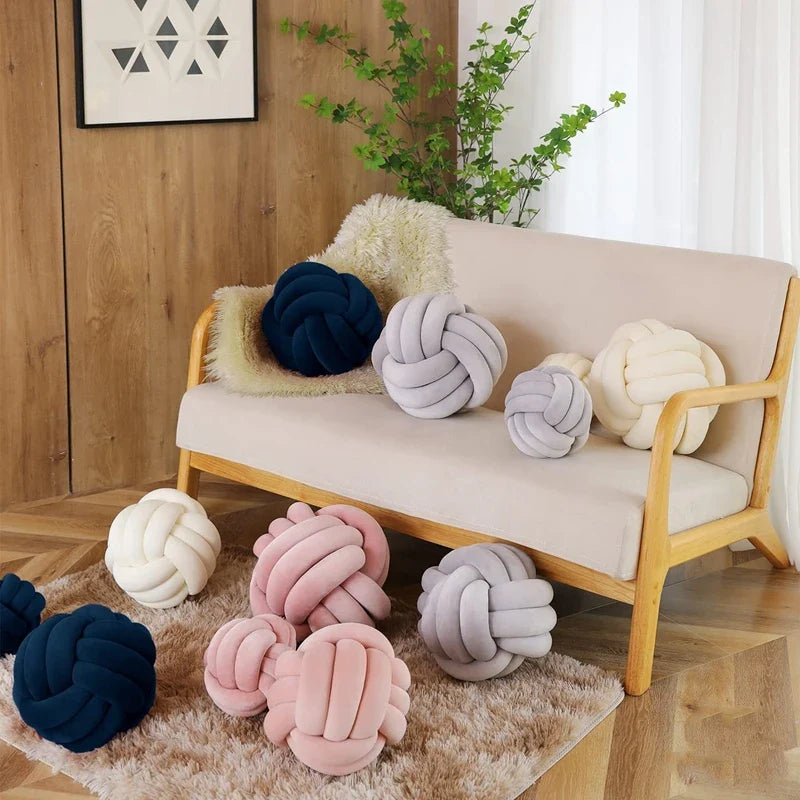Plush Knot Kudde (Sammet) | Veska