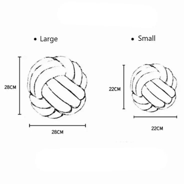 Plush Knot Kudde (Sammet) | Veska