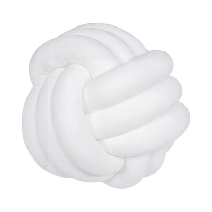 Plush Knot Kudde (Sammet) | Veska Knot vit