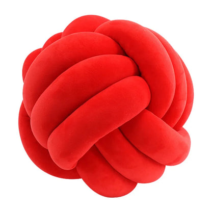 Plush Knot Kudde (Sammet) | Veska Knote röd