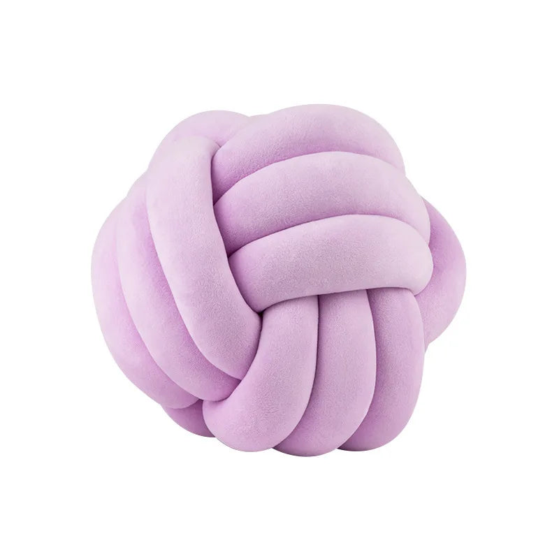 Plush Knot Kudde (Sammet) | Veska Knut lila