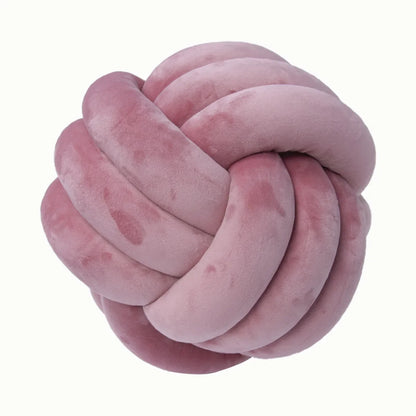 Plush Knot Kudde (Sammet) | Veska Knyt ljuslila rosa