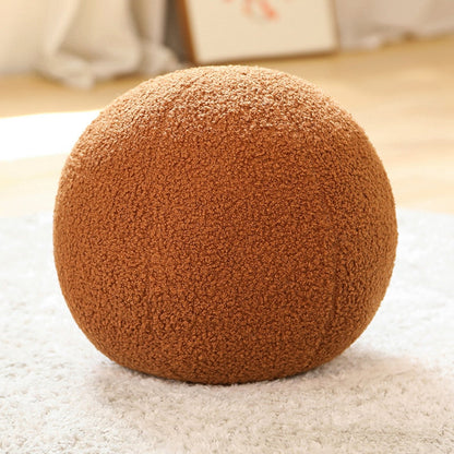 Plush Kuddar - Donut, Glob, Båge och Knut | Veska Brunt bollar 30cm