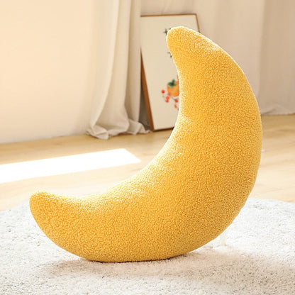 Plush Kuddar - Donut, Glob, Båge och Knut | Veska Gul måne 60cm