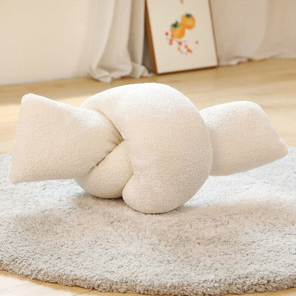 Plush Kuddar - Donut, Glob, Båge och Knut | Veska Vit 30X55cm