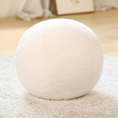 Plush Kuddar - Donut, Glob, Båge och Knut | Veska Vit boll 30cm