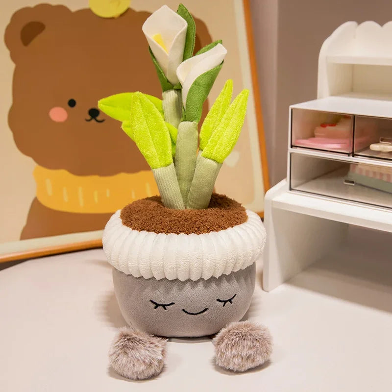 Plush Potted Plants Series | Veska Calla Lilja 30 cm 12 tum