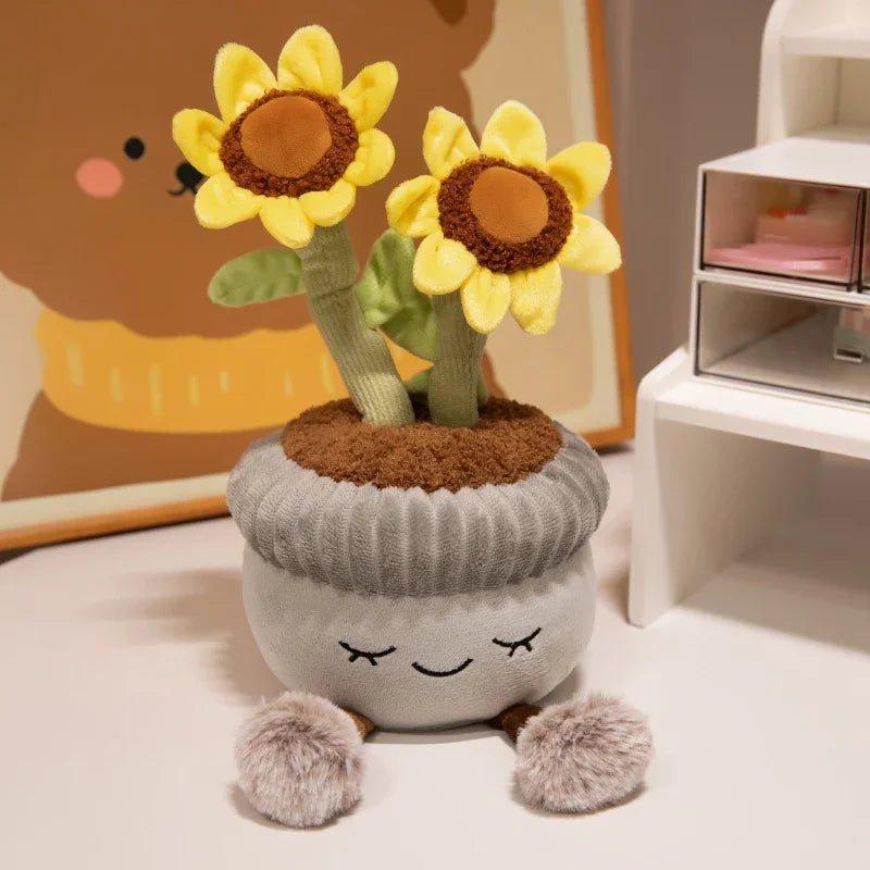 Plush Potted Plants Series | Veska Solros 30 cm 12 tum