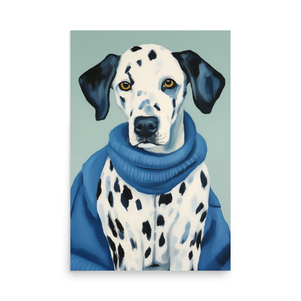 Porträtt av dalmatian | Veska 24″×36″