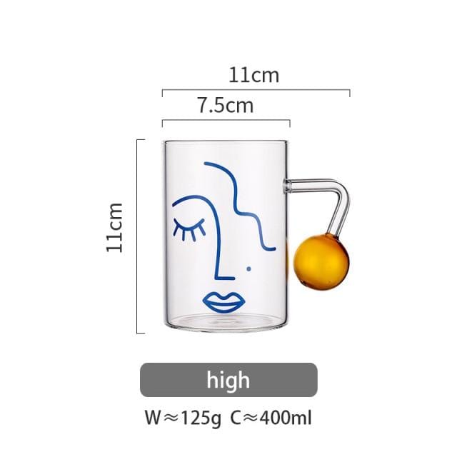 Porträtt Glas Mugg | Veska