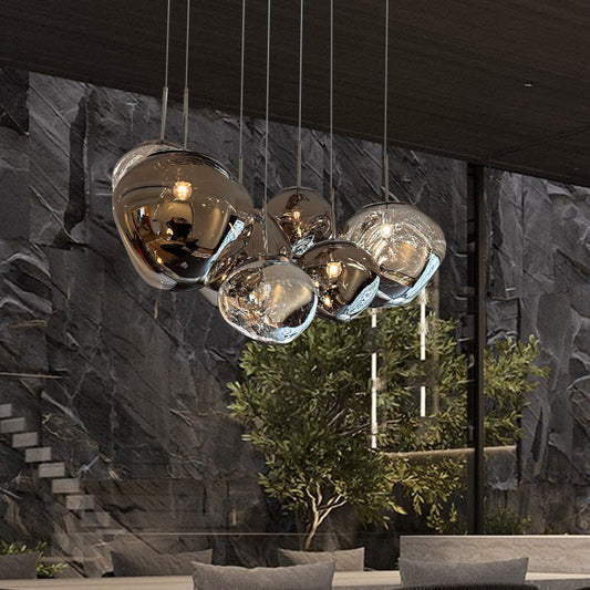 Postmodern lava kristallkrona kreativ klädbutik barbordslampa villa duplexbyggnad vardagsrum matsal trapphus kristallkrona | Veska