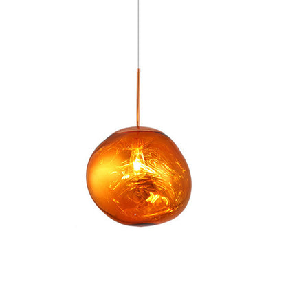 Postmodern lava kristallkrona kreativ klädbutik barbordslampa villa duplexbyggnad vardagsrum matsal trapphus kristallkrona | Veska Amber 18CM
