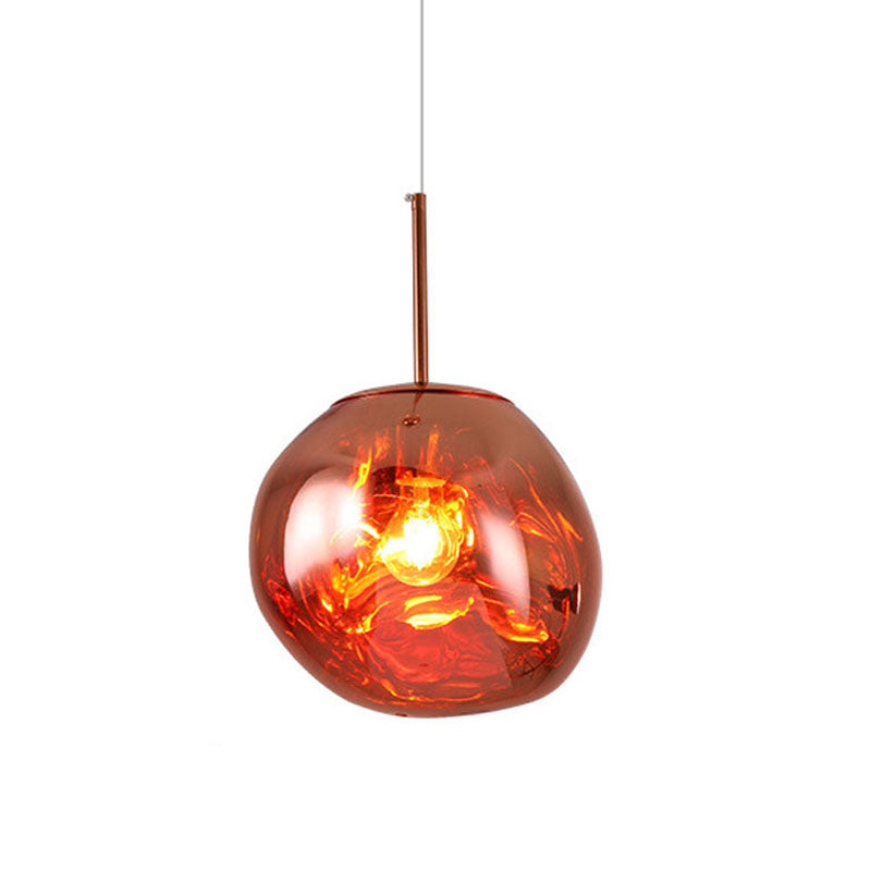 Postmodern lava kristallkrona kreativ klädbutik barbordslampa villa duplexbyggnad vardagsrum matsal trapphus kristallkrona | Veska Roséguld 15CM