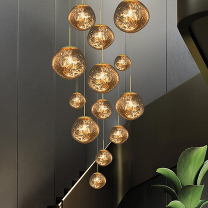 Postmodern lava kristallkrona kreativ klädbutik barbordslampa villa duplexbyggnad vardagsrum matsal trapphus kristallkrona | Veska