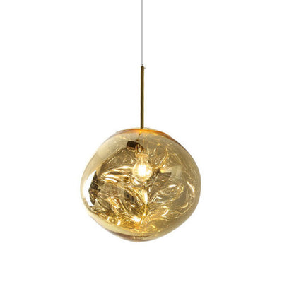 Postmodern lava kristallkrona kreativ klädbutik barbordslampa villa duplexbyggnad vardagsrum matsal trapphus kristallkrona | Veska Guld 18CM