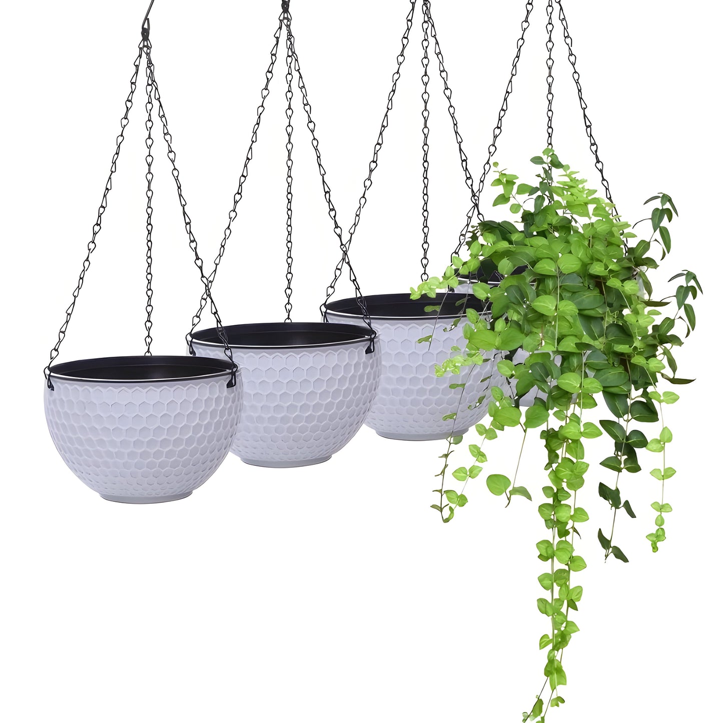 Pot - Trädgård Macrame Hängande Veskaomkruka | Veska Vit