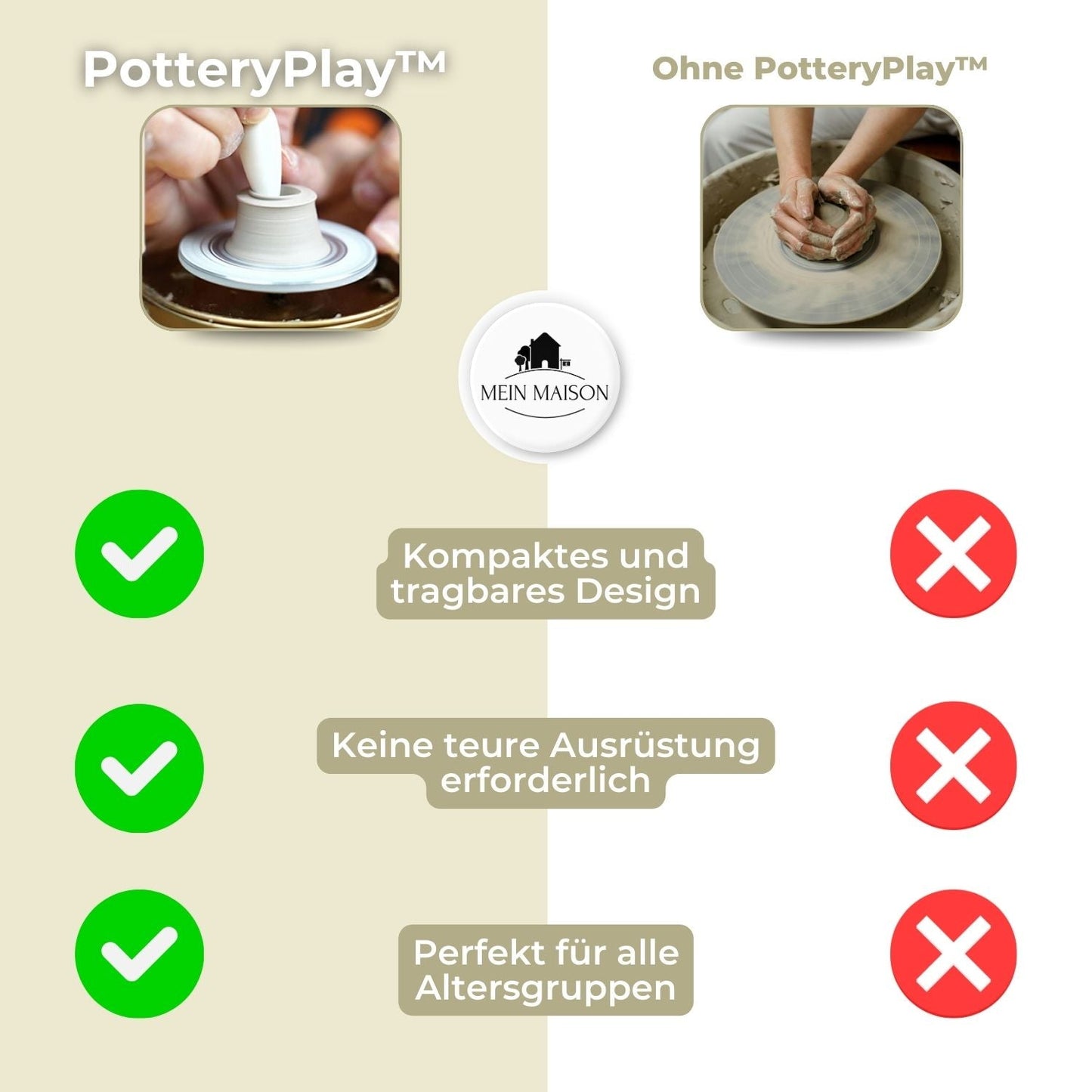 PotteryPlay™ - Lär dig konsten att göra keramik hemma | Veska