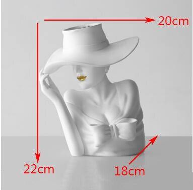 Pretty Woman Figur Blomkruka | Veska Vit