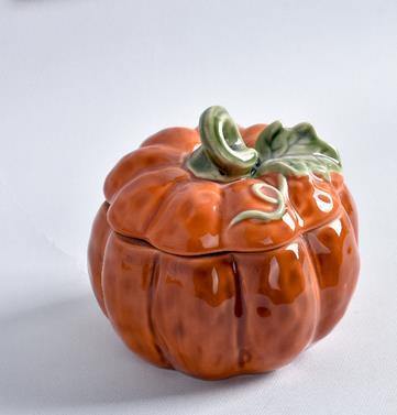 Pumpkin Keramisk Kök Mugg Skål | Veska Jar 13x14cm