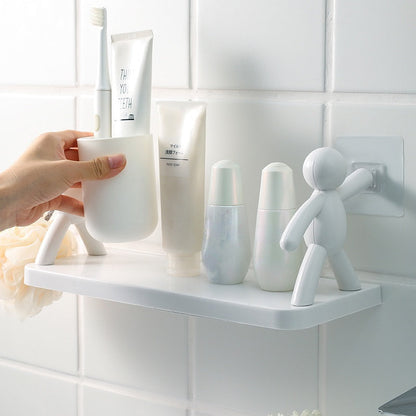 Punch-Free Mänsklig Figur Badrumshylla | Veska