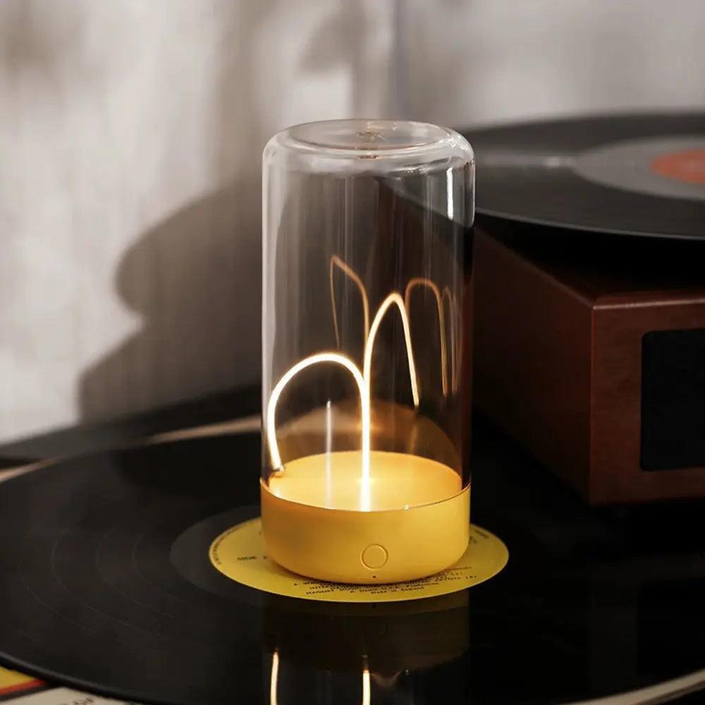PureGlow - Modern Bordslampa med Enkel Elegans | Veska Gul