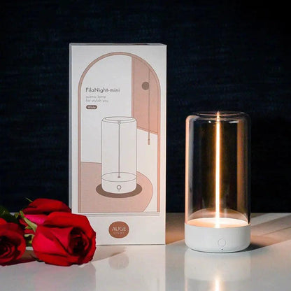 PureGlow - Modern Bordslampa med Enkel Elegans | Veska Vit