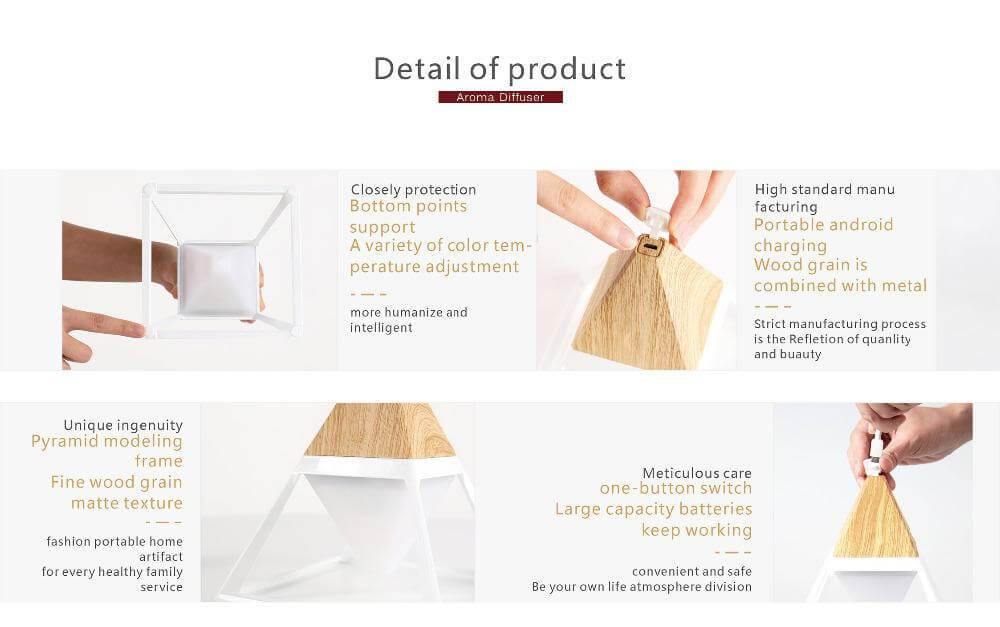 Pyramid Modern Touch Sänglamp Dekor | Veska