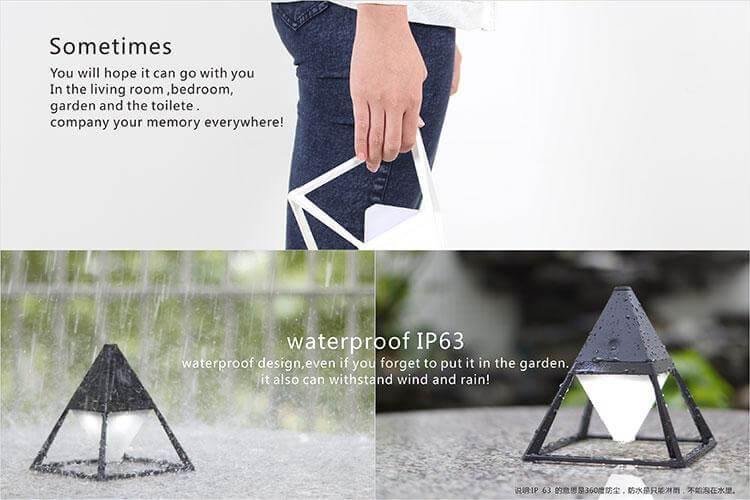 Pyramid Modern Touch Sänglamp Dekor | Veska