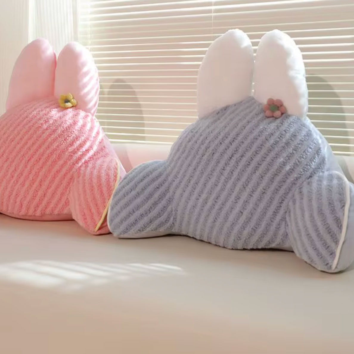 Rabbit Throw Pillow – Cute Bunny Shaped Cushion | Veska